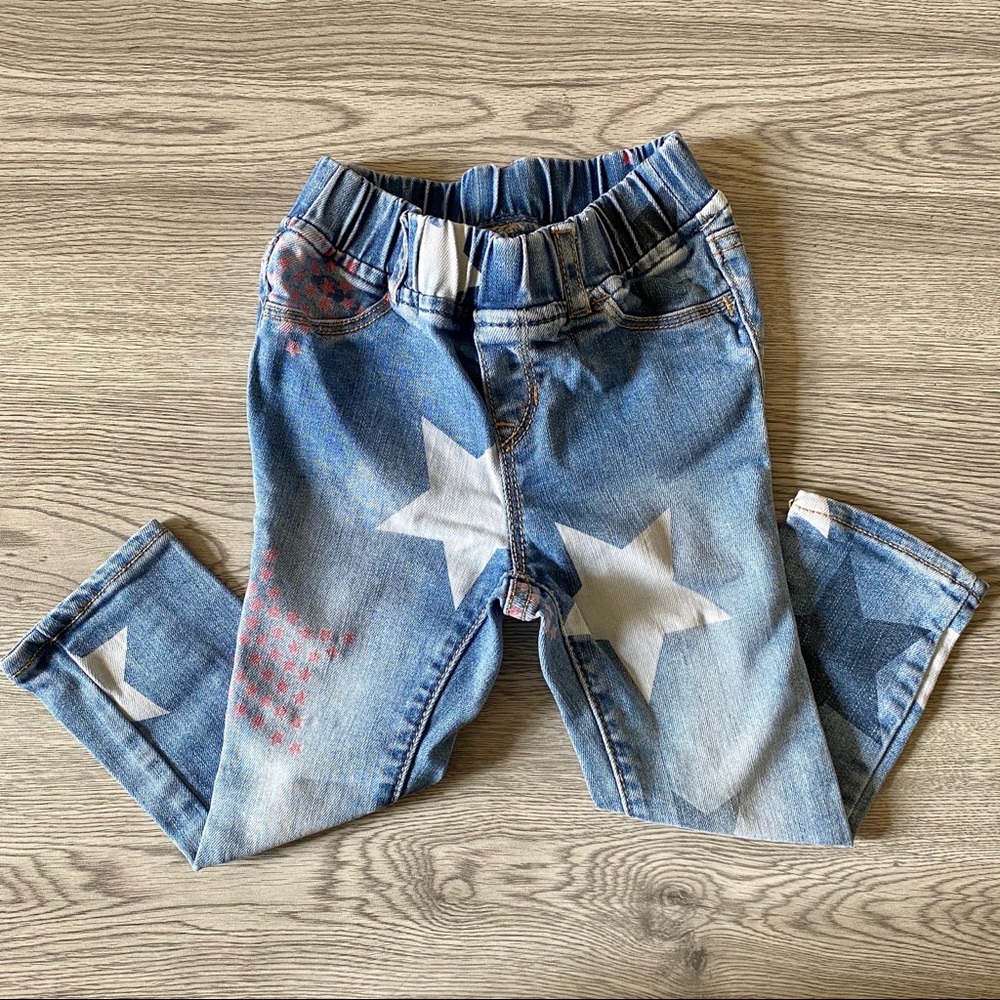 ❤️GAP Toddler Girl 2T Star Print Skinny Jeans